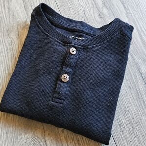 3/$6 The Children's Place Longsleeve Thermal Shirt - Black Size 18-24